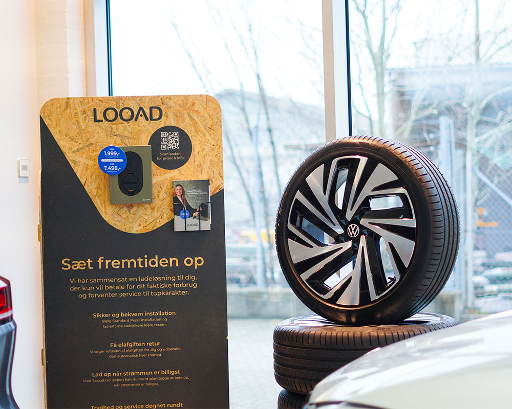 Udstilling af dæk og fælge hos BW Cargroup Esbjerg