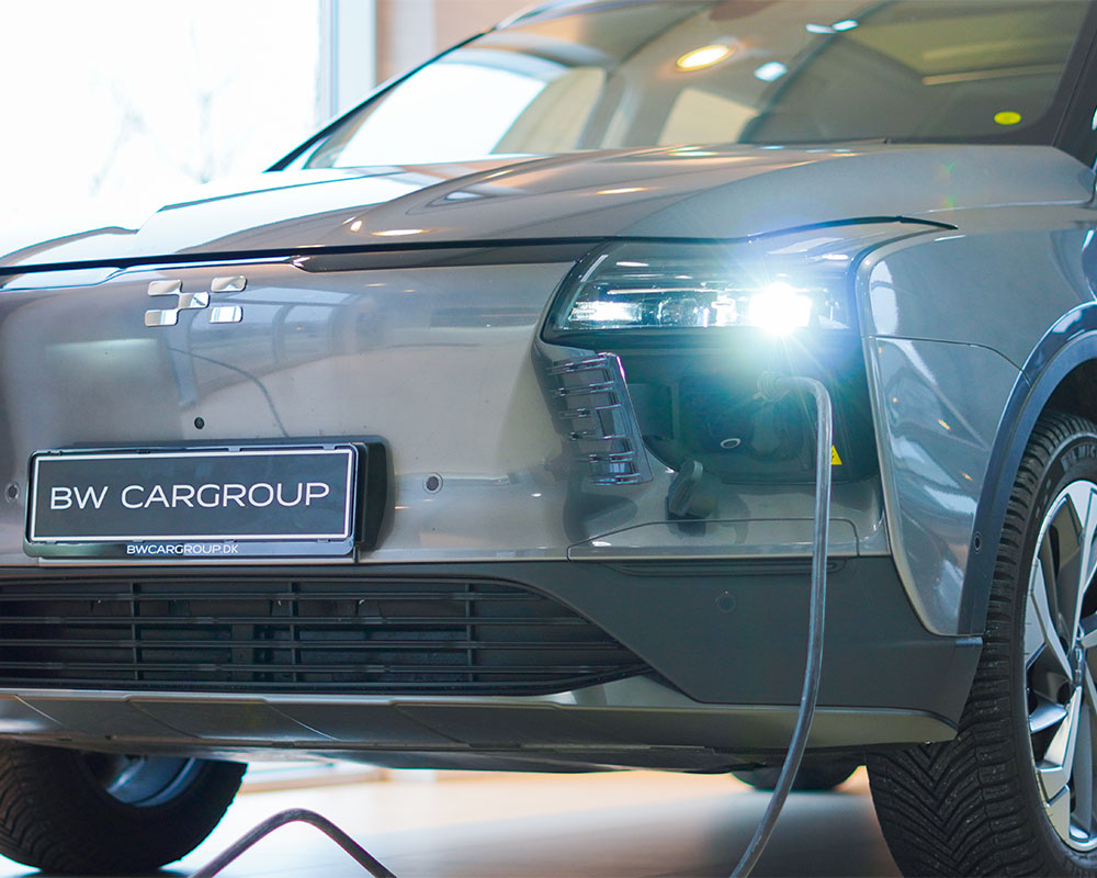 Elbil til opladning hos BW Cargroup Esbjerg